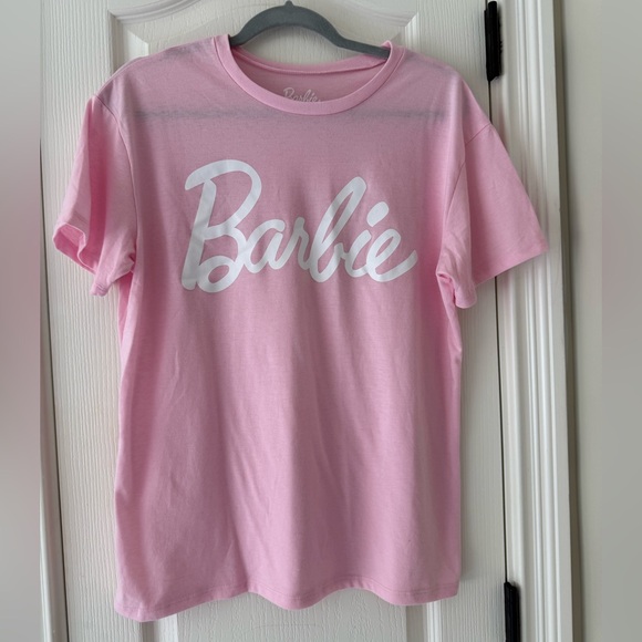 New Barbie Light Pink Short Sleeve Tee - Large - Picture 1 of 4